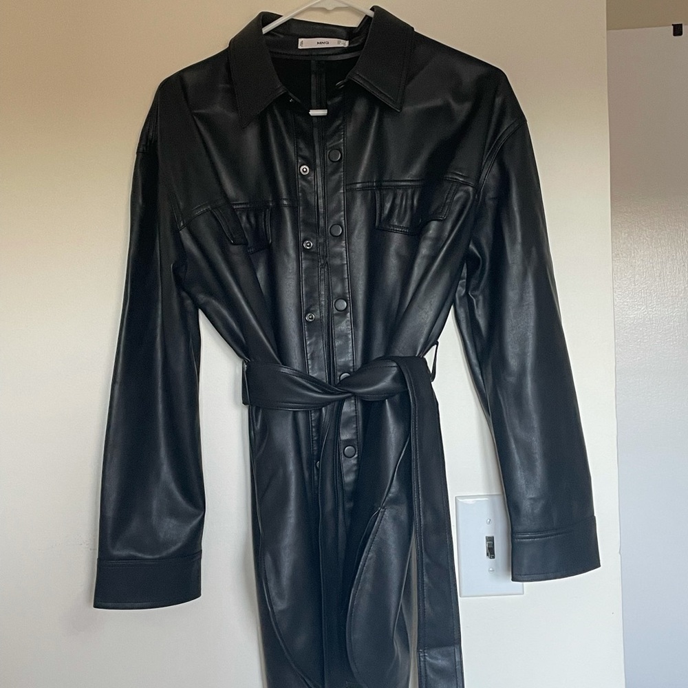 Mango Leather Jacket - image 3